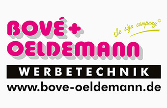 Logo von Bové + Oeldemann Werbetechnik GmbH aus Ratingen, in Nordrhein-Westfalen.